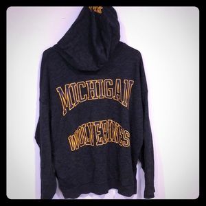 University of Michigan Pink hoodie